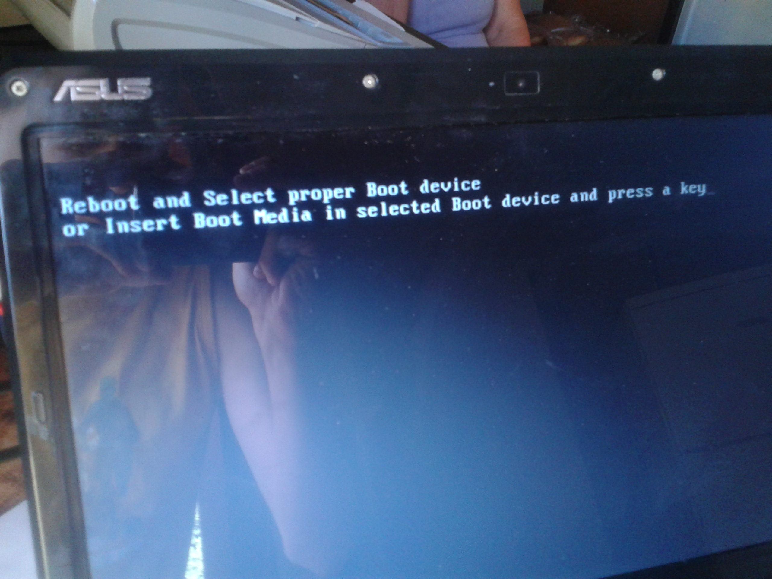 Problém s bootovaním notebooku